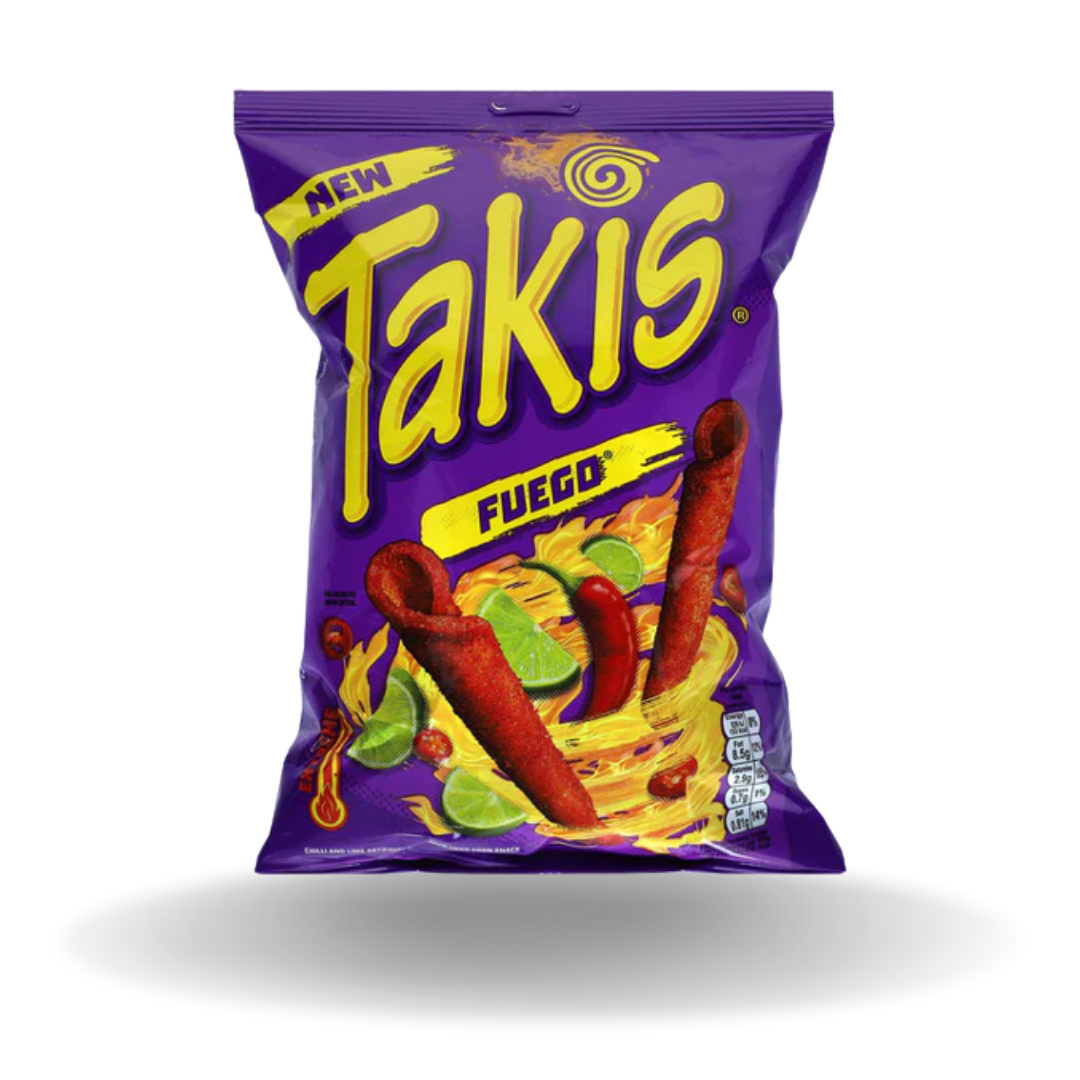 3er Takis Fuego Chips Amerikanische Hot Chili-Pfeffer & Limette Tortilla 92,5g