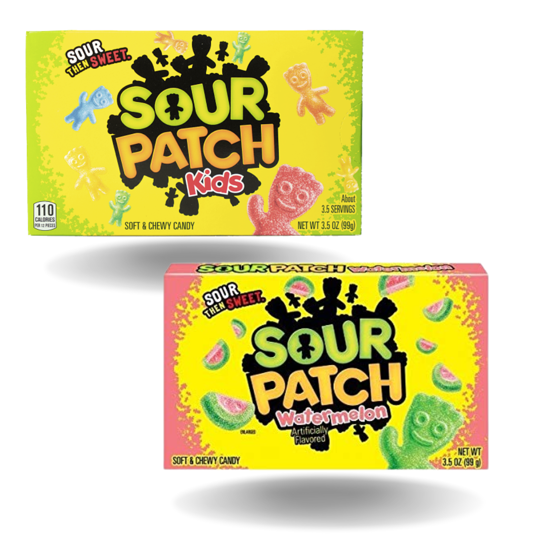 2er Paket - Sour Patch Kids + Sour Patch Kids Watermelon Saure Fruchtgummi