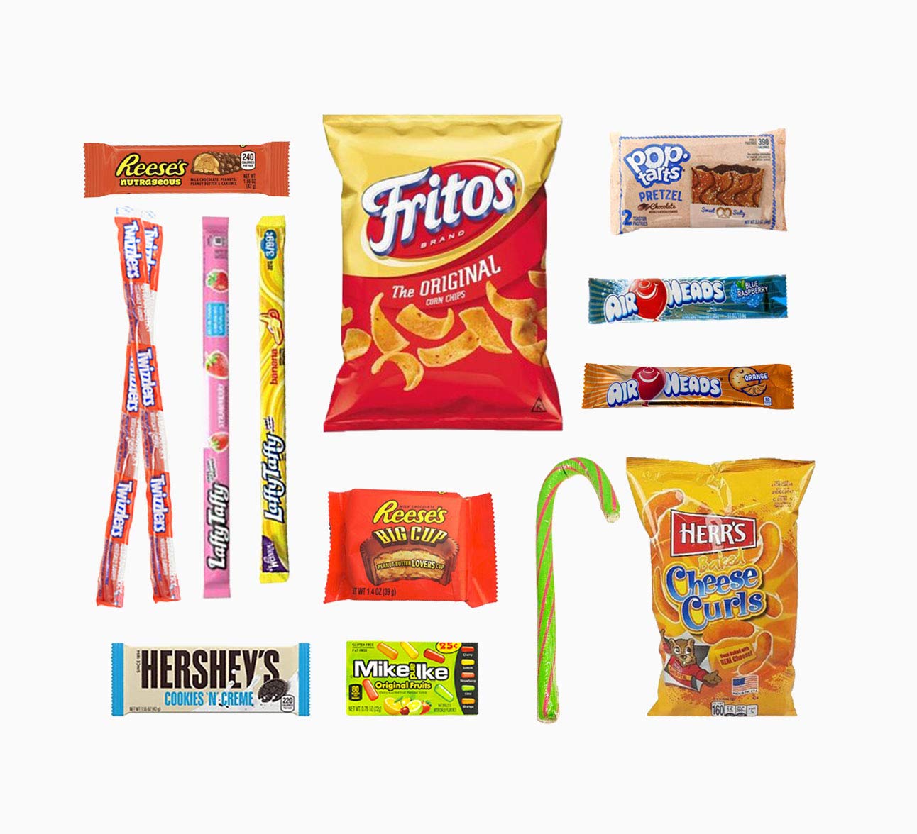 USA Süßigkeiten und Snack Box - 14 typische Süßigkeiten und Snack aus den USA - Twinkies, Reeses, Pop-Tarts und viele andere Leckereien