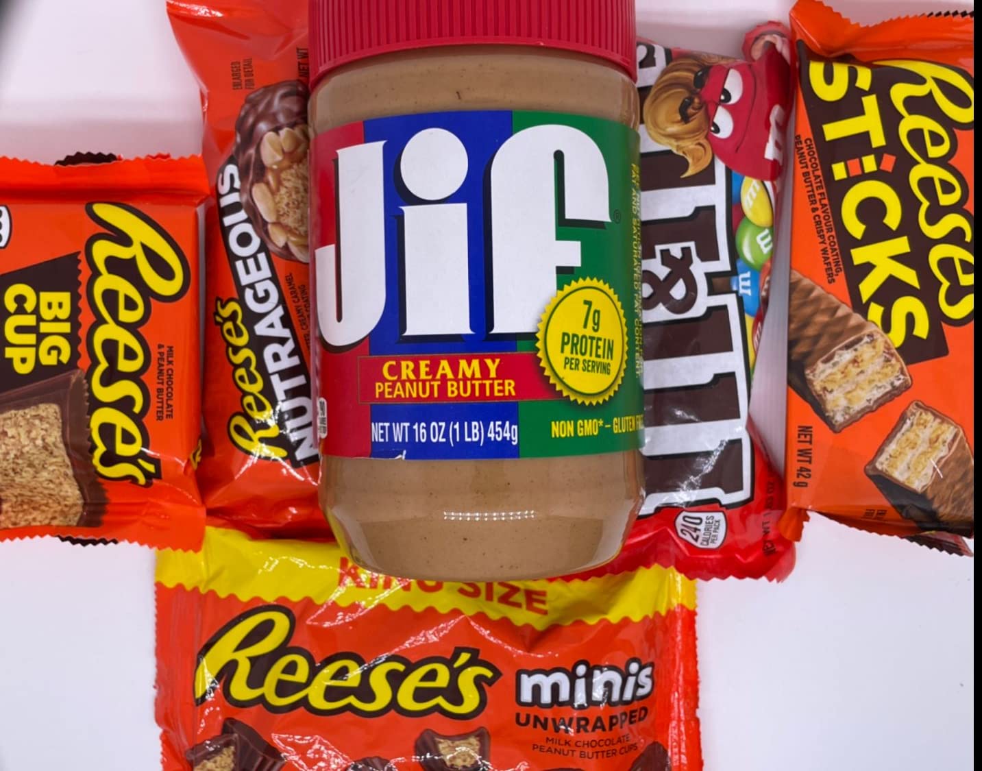 USA Erdnussbutter Mix Set - Importierte amerikanische Peanut Butter Klassiker - Geschenk für US Fans