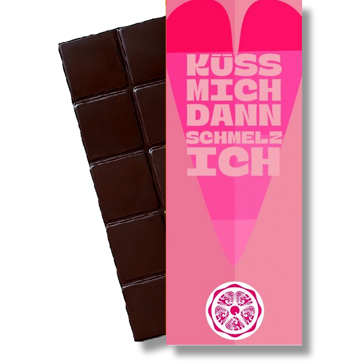 SweetGreets Bio-Schokolade "Küss mich dann schmelz ich" - 70g